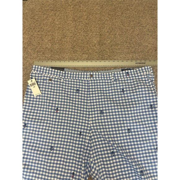 Polo Ralph Lauren Classic Fit Gingham Plaid Skull Embroidered Size 52B NWT - Picture 13 of 14
